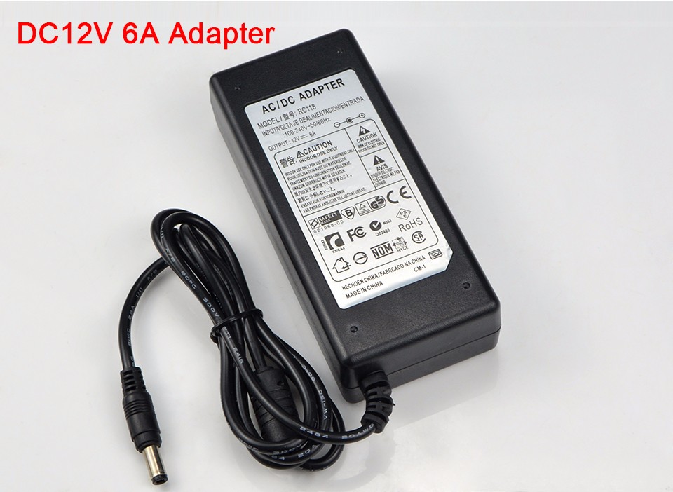 power adapter DC 12V 1A 2A 3A 5A AC 100V 240V to DC 12V 5.5mm x 2.1 2.5mm Converter Charger Driver For LED light