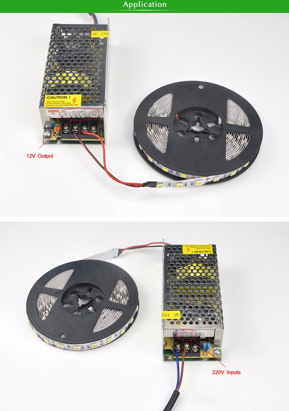 10A Aluminum LED driver 100 265V To 12V lighting Transformer switch Power Supply Adapter for monitor cameras LED light