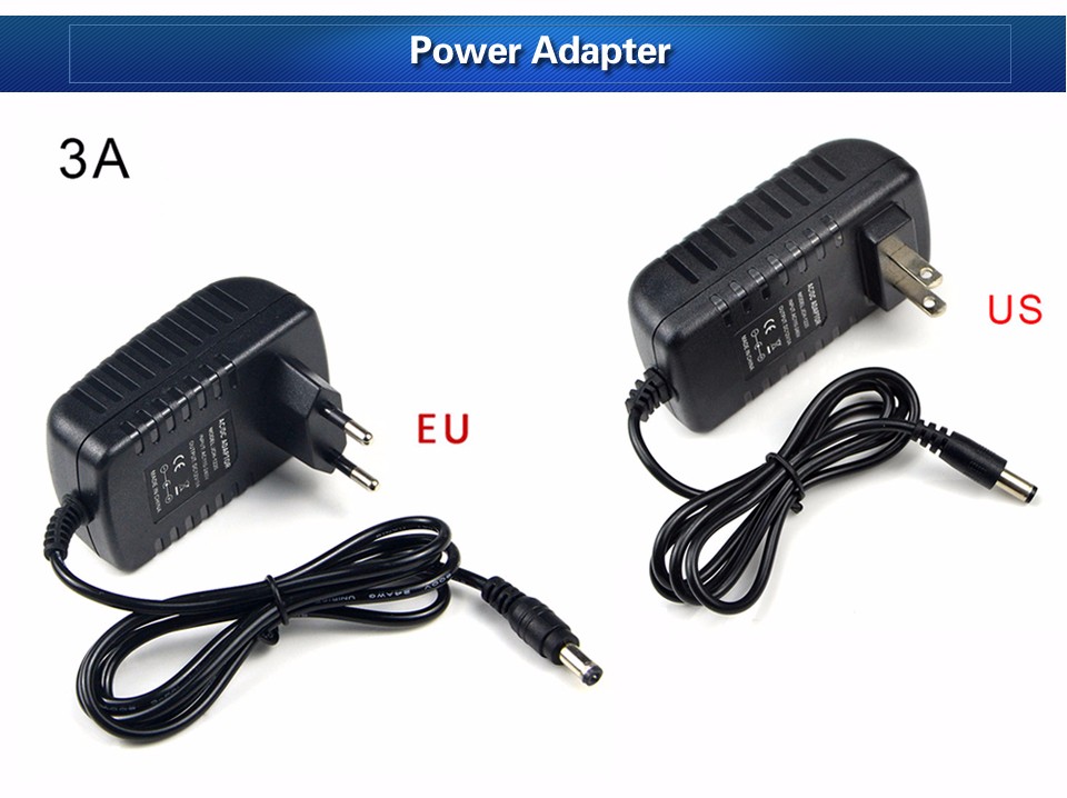 DC12V 24key 44 key RGB IR Remote Controller 3A 5A Power supply Adapter For LED Strip light Accessoires SMD 5050 3528