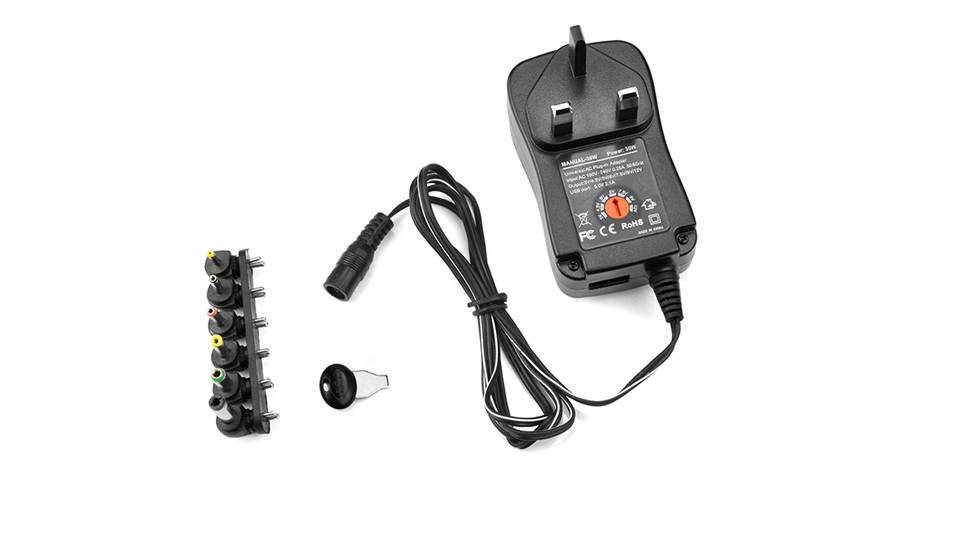 100 240 V TO 3V 4.5V 5V 6V 7.5V 9V 12V 30W Universal Adjustable AC DC Charger Adapter Switching Power Supply 5V 2.1A USB Port