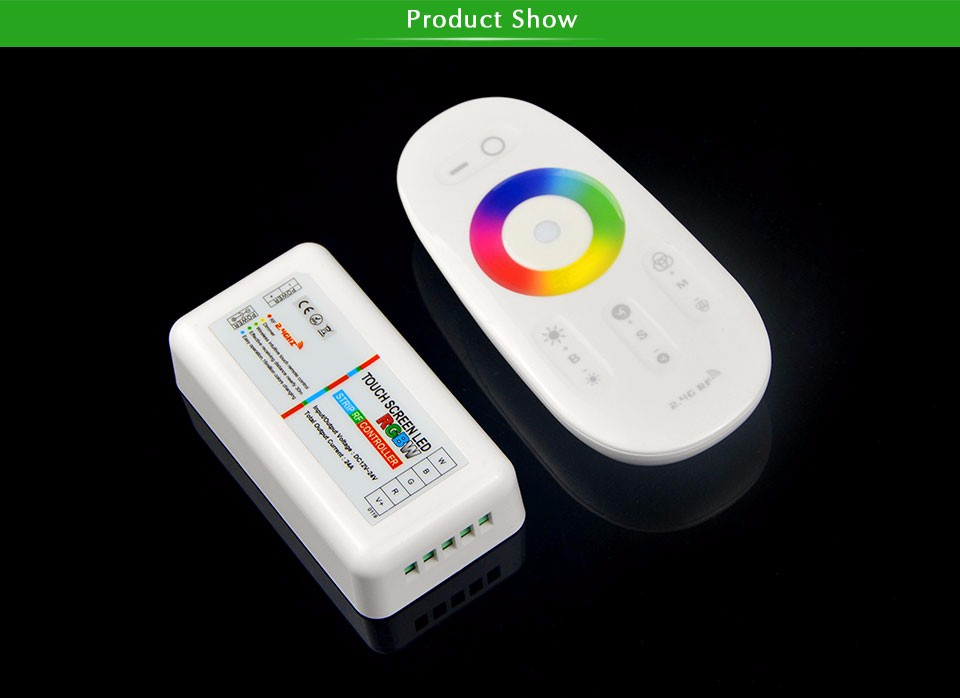 LED Strip light Accessoires DC12V 24 44 Keys IR RGB Control Dimmers;2.4G Wireless RF Touch Screen Remote RGB RGBW Controller