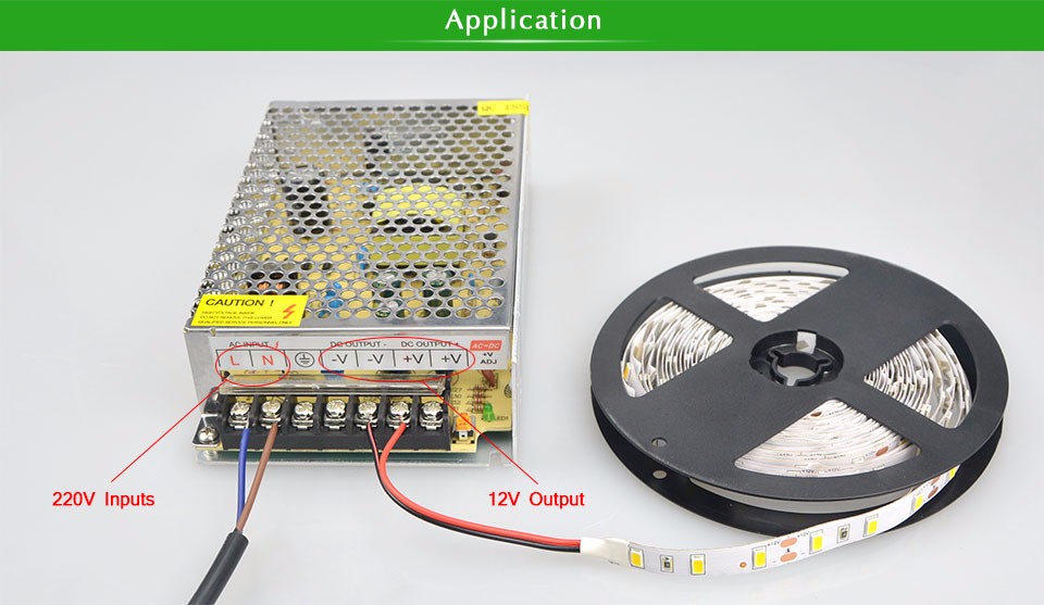 For RGB LED Strip light 2835 SMD DC12V 1A 15W Switch Power Supply Adapter LED Driver lighting Transformer Converter