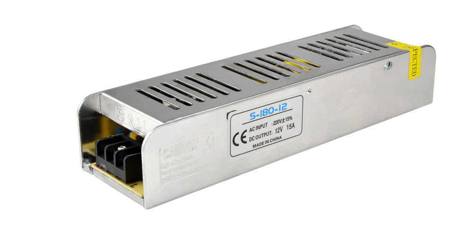 AC 220V to DC 12V 15A 180W LED Driver switch Power Supply Adapter lighting Transformer For LED Strip Light