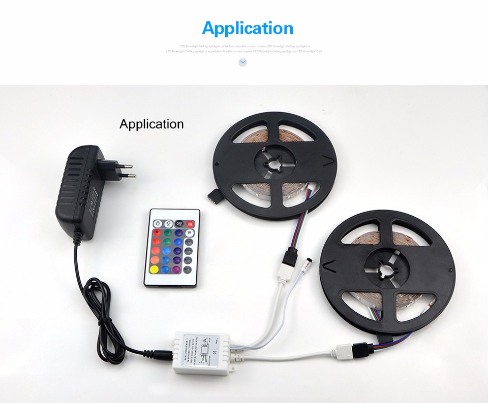 DC12V 6A 24Key Dual Output Port RGB LED Dimmer IR Remote Controller For 5050 2835 3528 3014 SMD RGB LED strip light