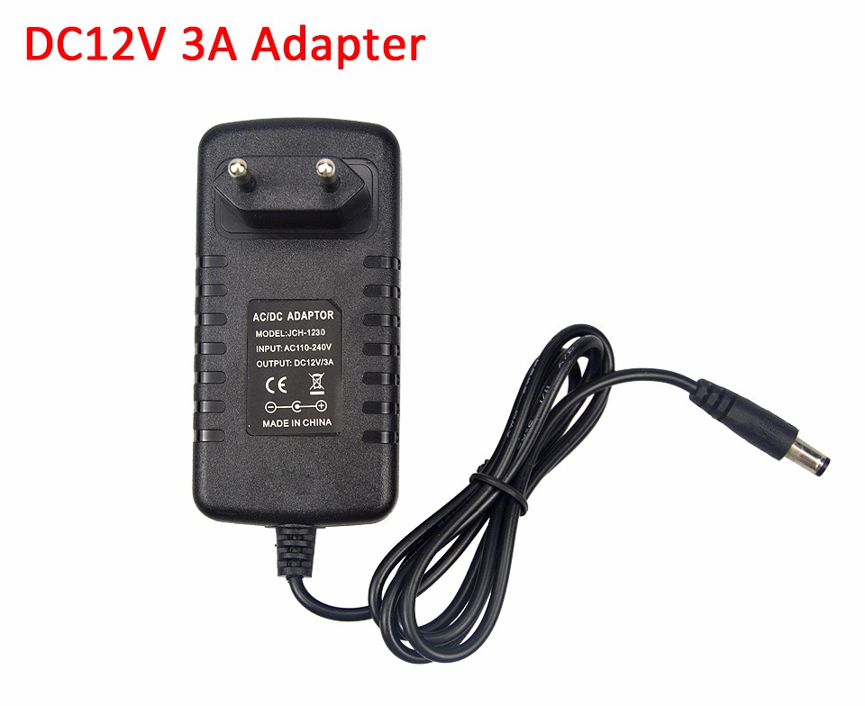 For LED Strip 5050 5630 2835 RGB 3A Power Supply AC100 240V To DC 12V LightIng Transformer Converter Switch Charger Adapter