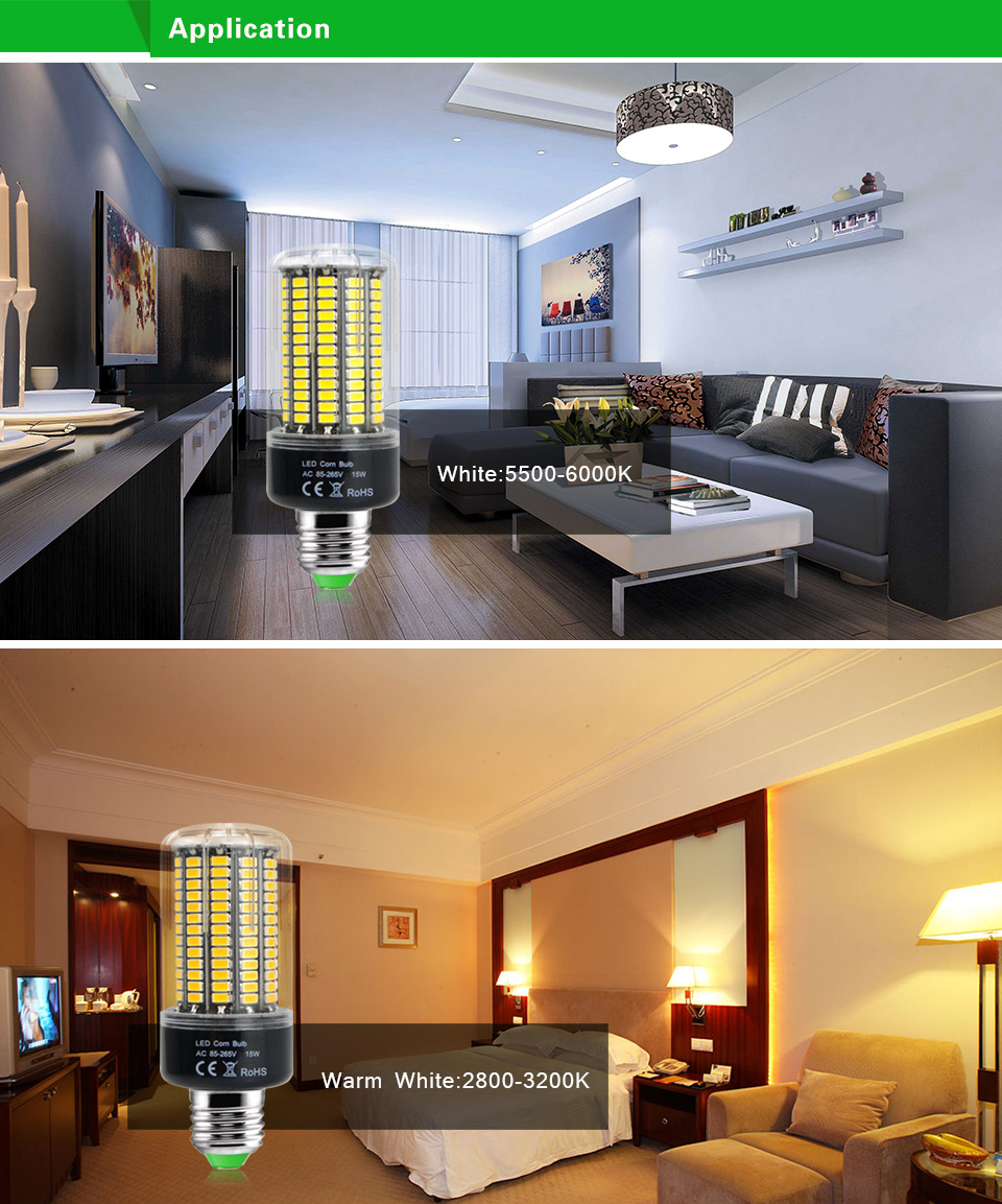 220V 110V LED Bulb LED lamp LED Light E27 E14 lamparas 3W 5W 7W 8W 12W 15W 85 265V SMD 5736 Ampoule Candle Luz Spotlight