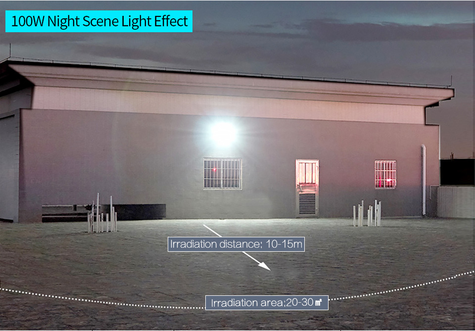 LED Floodlight PIR Motion Sensor 220V 10W 20W 30W 50W 100W Cold Warm White Reflector Waterproof IP66 Outdoor Induction Lighting
