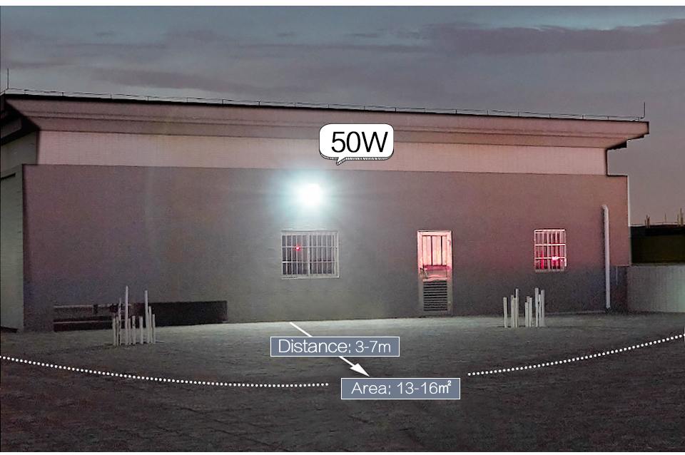 Flood light led Spotlight Wall Lamp With Motion sensor light 220V Cold Warm White 50W 100W IP66 outdoor lighting Street light