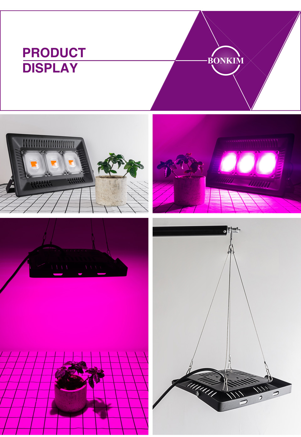 LED Flood Light 50W 100W 150W AC110V 220V LED Reflector Lamp Garden Lamp Cold Warm White UV Grow Light Professional Lighting