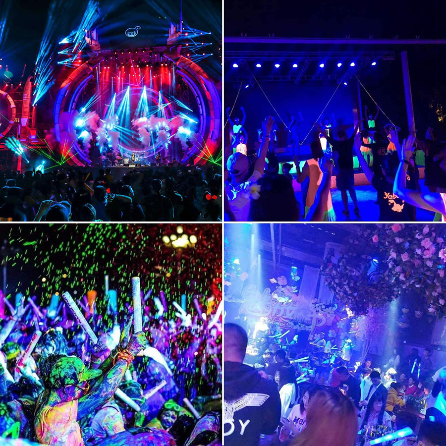 30W 50W UV Black Light IP66 Waterproof LED Purple Flood Light Blacklight Party Light For Stage Aquarium Neon Glow Decor