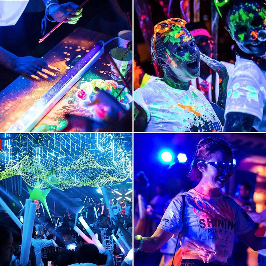 30W 50W UV Black Light IP66 Waterproof LED Purple Flood Light Blacklight Party Light For Stage Aquarium Neon Glow Decor