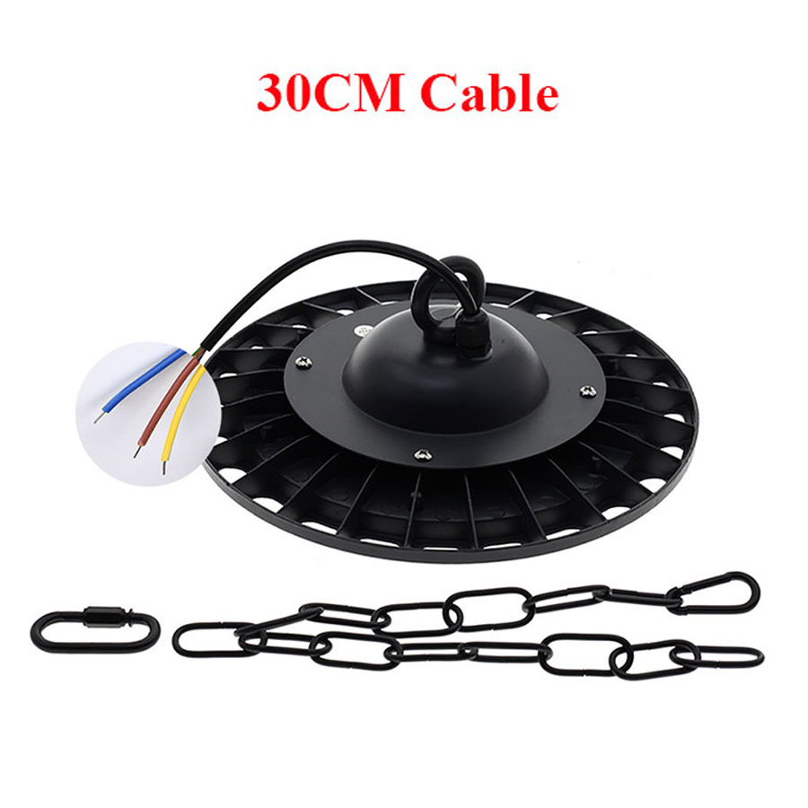 200W UFO LED High Bay Light IP54 Waterproof Warehouse LED Lights High Bay Lighting for Garage Factory Basement Parking Decor