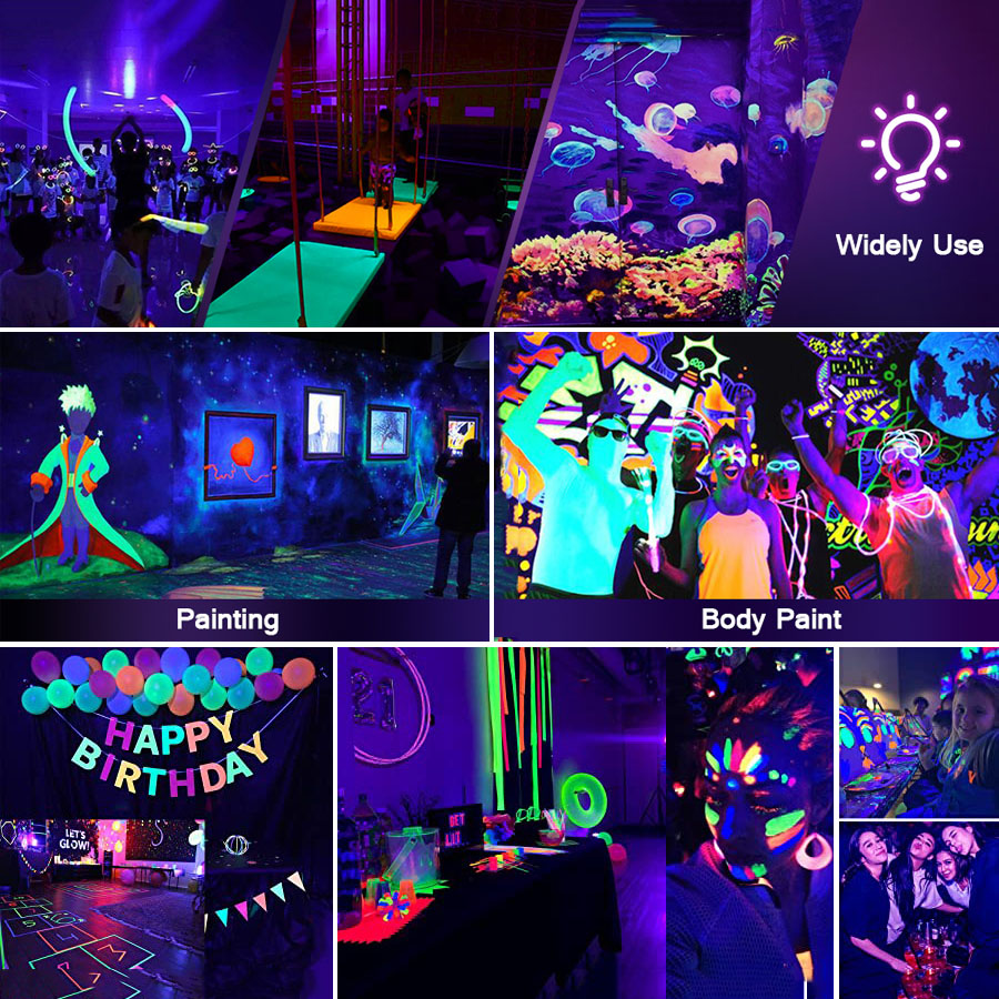 10W 30W 50W Ultra Violet LED Black Light Outdoor UV Led Flood Light Waterproof Purple Flood Light for Bar Halloween Dance Party