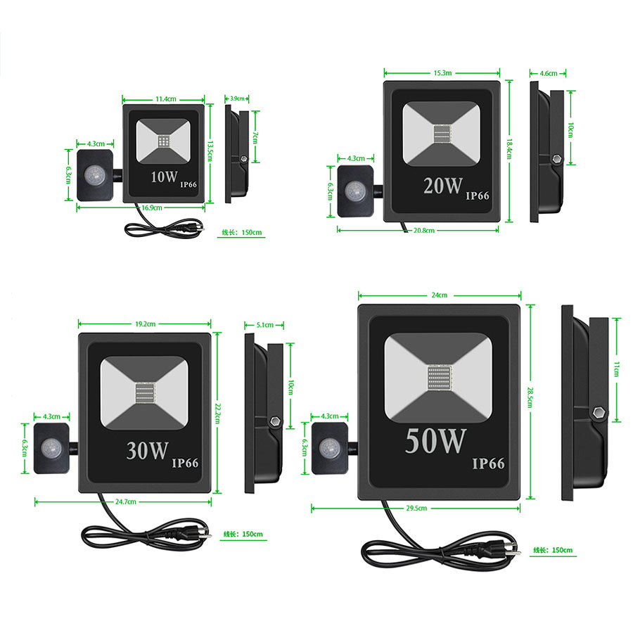 30W 50W UV Black Light IP66 Waterproof LED Purple Flood Light Blacklight Party Light For Stage Aquarium Neon Glow Decor