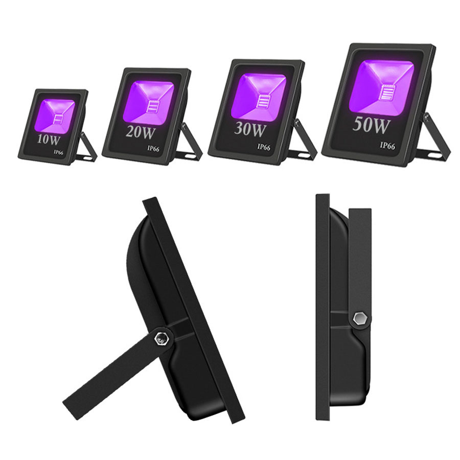 30W 50W UV Black Light IP66 Waterproof LED Purple Flood Light Blacklight Party Light For Stage Aquarium Neon Glow Decor