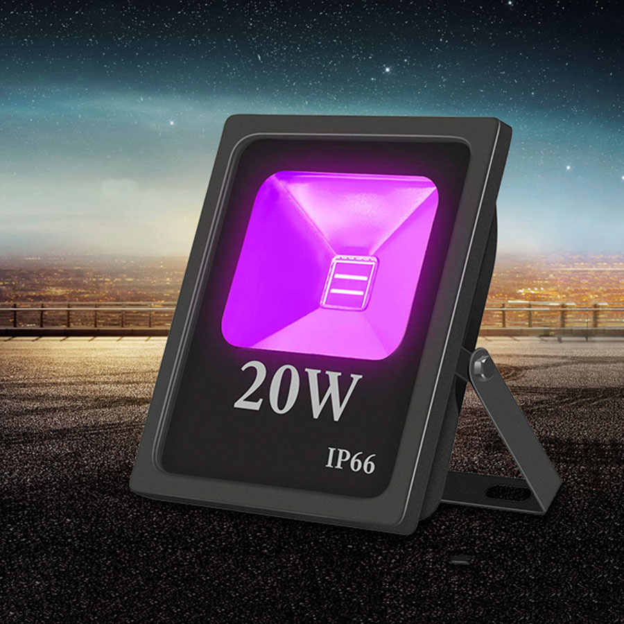 30W 50W UV Black Light IP66 Waterproof LED Purple Flood Light Blacklight Party Light For Stage Aquarium Neon Glow Decor