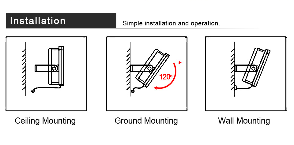 Led Flood Light 220V 50W 30W 10W Motion Sensor Reflector IP65 Waterproof Lighting Outdoor LED Spotlight Floodlight