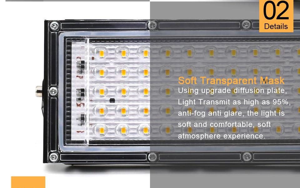 Led Flood Light 220V 50W 30W 10W Motion Sensor Reflector IP65 Waterproof Lighting Outdoor LED Spotlight Floodlight