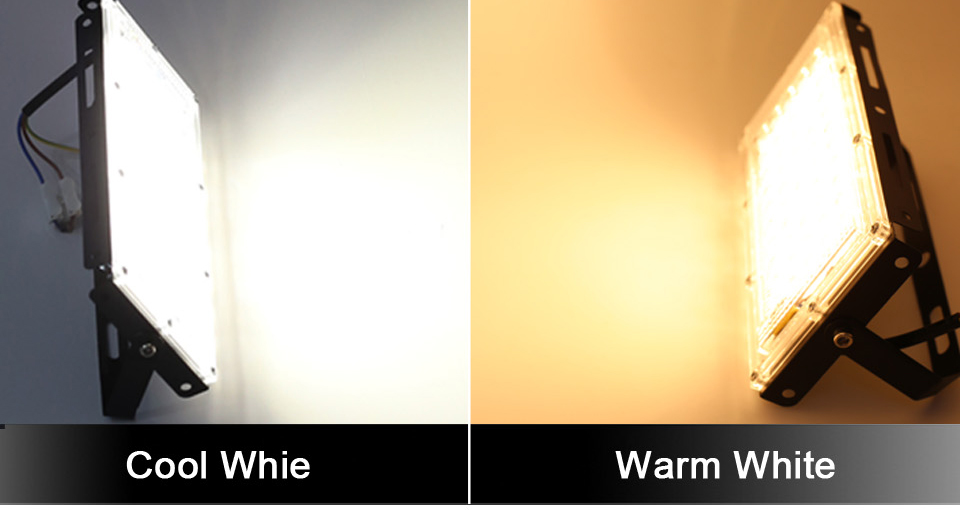 Led Flood Light 220V 50W 30W 10W Motion Sensor Reflector IP65 Waterproof Lighting Outdoor LED Spotlight Floodlight