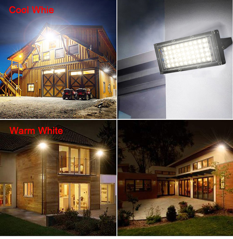 Led FloodLight 50W AC 220V-240V Waterproof IP65 Flood light Outdoor Spotlight Led Projector exterieur Spotlight