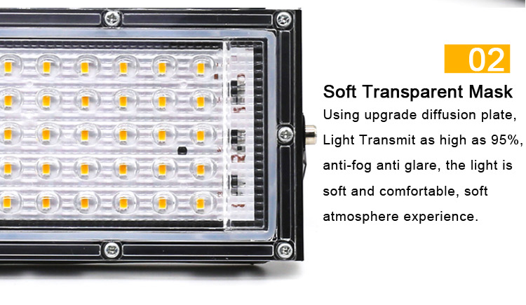 Led FloodLight 50W AC 220V-240V Waterproof IP65 Flood light Outdoor Spotlight Led Projector exterieur Spotlight