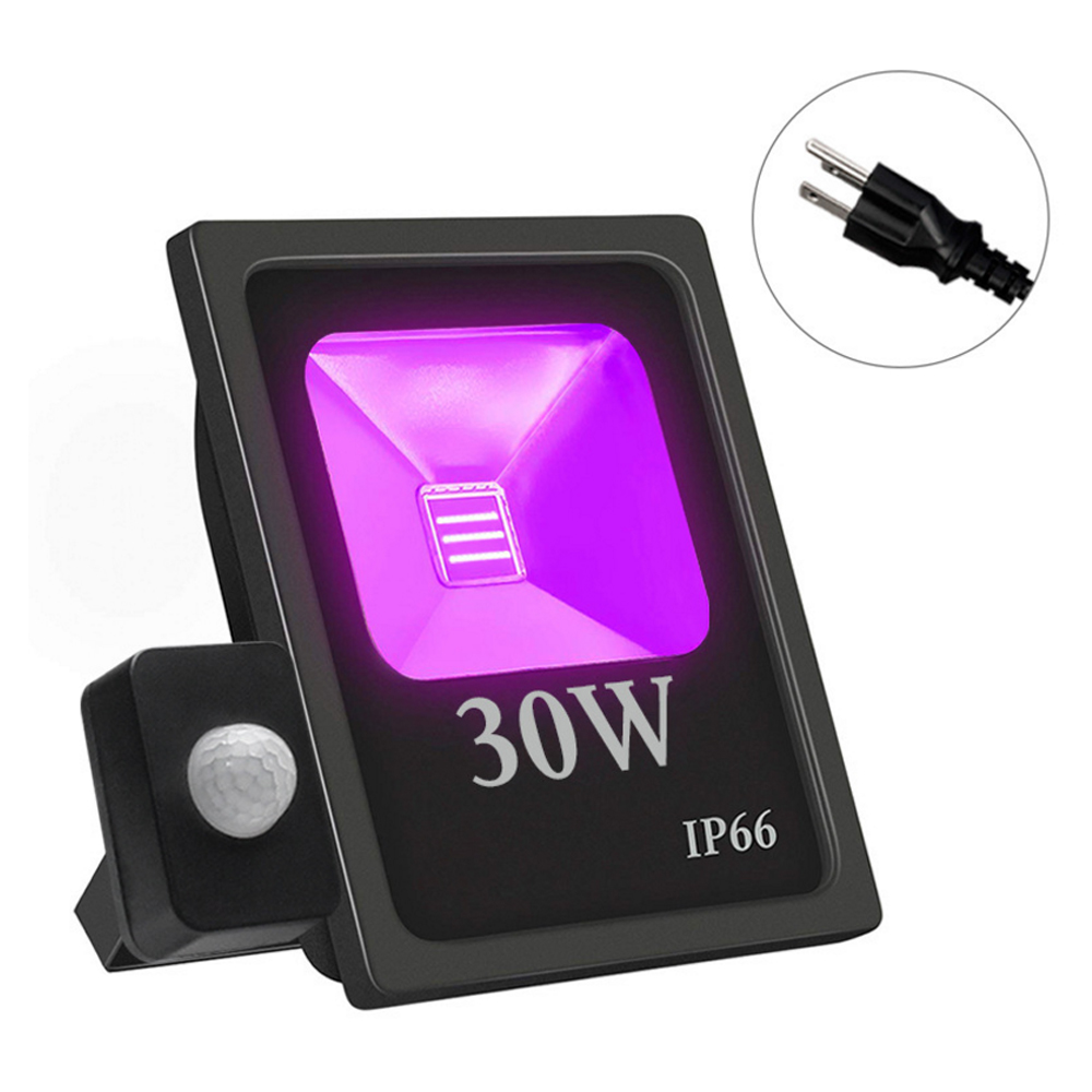 10W 20W 30W 50W 100W Induction LED UV Flood Light AC85-265V IP66 Waterproof COB Stage Spotlight UV Black Light Party Lighting