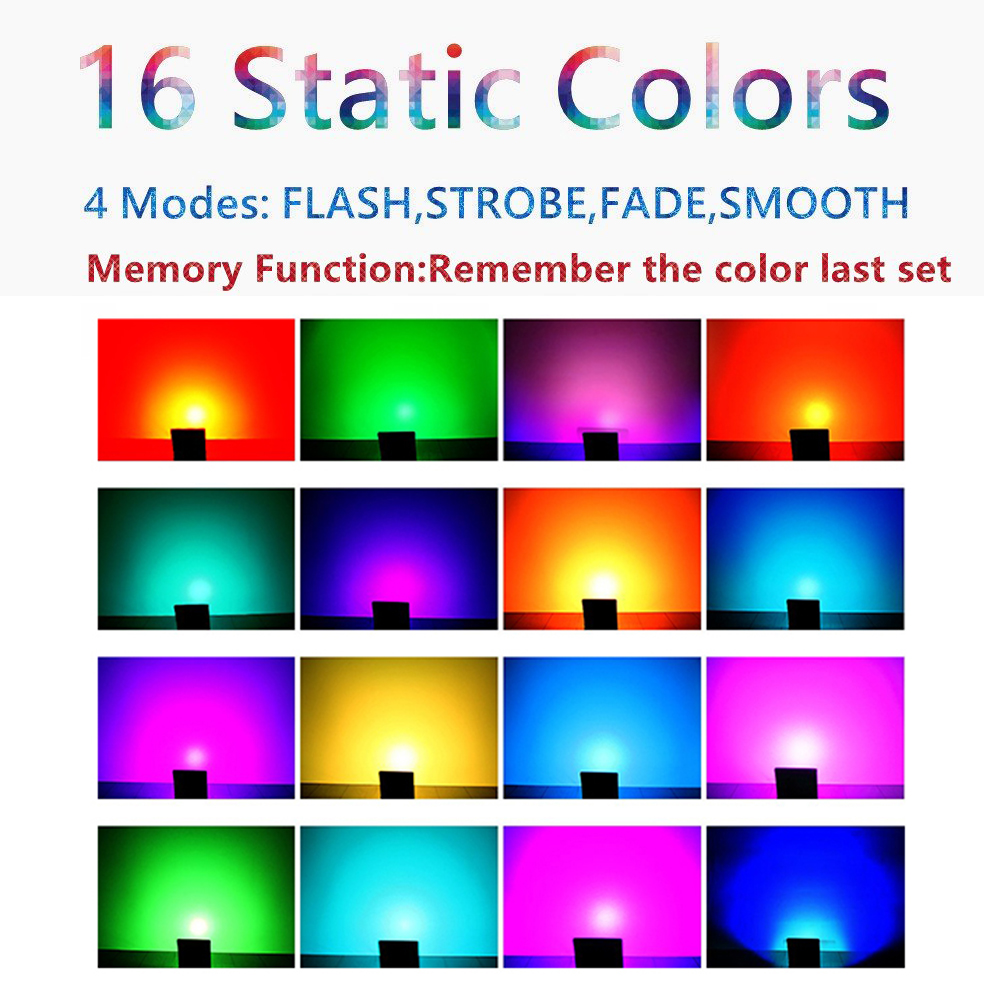 RGB LED Flood Light IP65 Waterproof 220V 10W 30W 50W Outdoor Garden Projector Landscape Lighting Spotlight Wall Floodlights