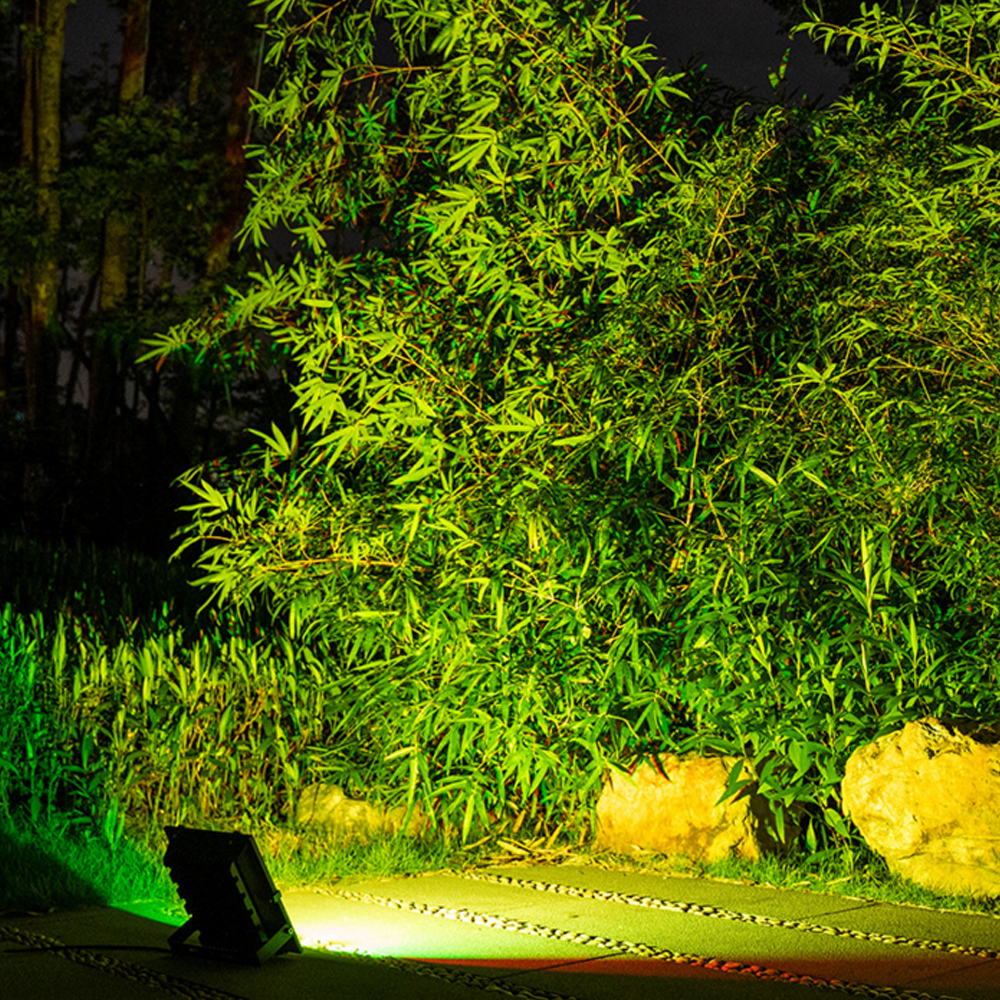 RGB LED Flood Light IP65 Waterproof 220V 10W 30W 50W Outdoor Garden Projector Landscape Lighting Spotlight Wall Floodlights