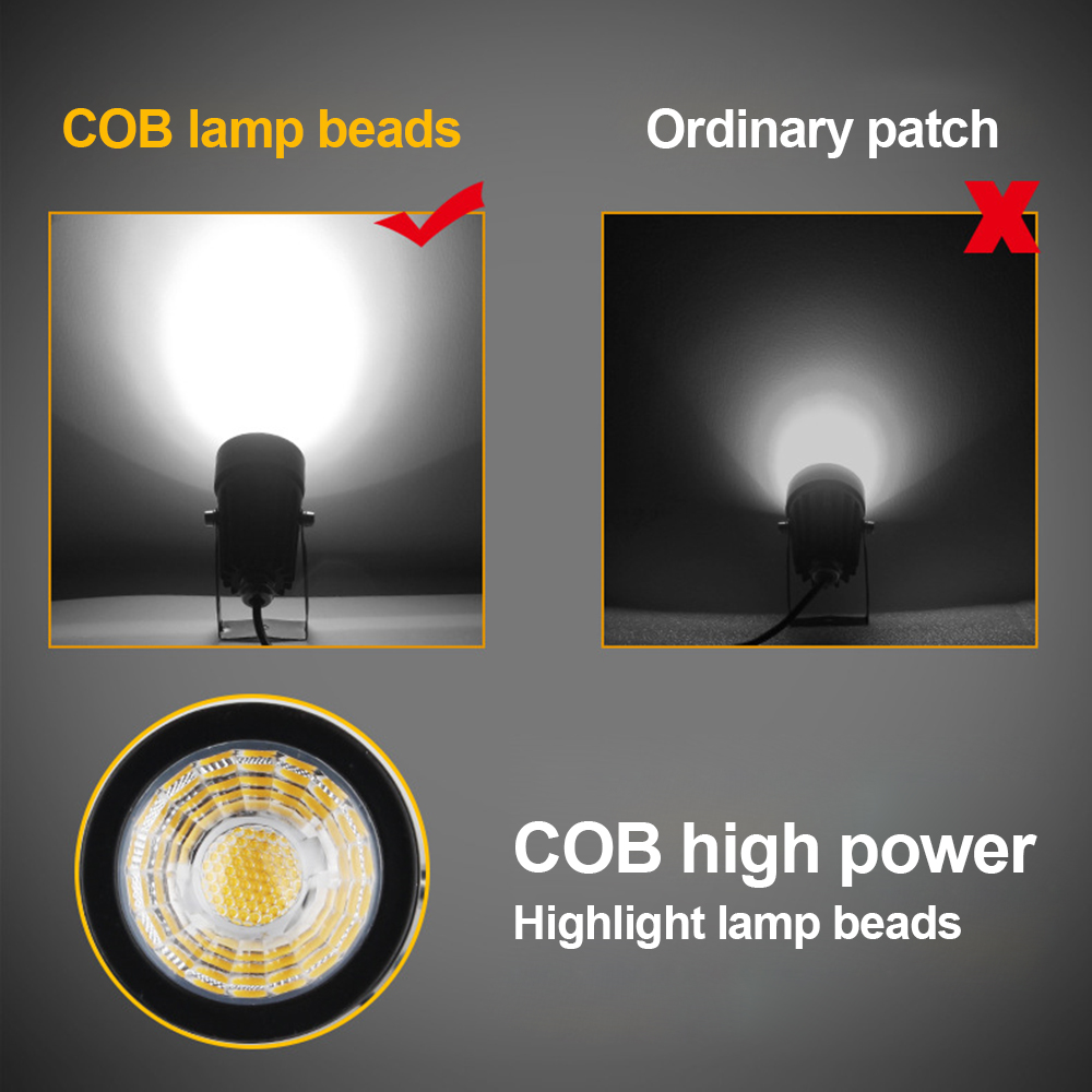 4pcs Set Outdoor Garden Landscape Light 220V 240V Super bright LED Lawn Lamp COB Waterproof Spike Lights Path Yard Spotlight