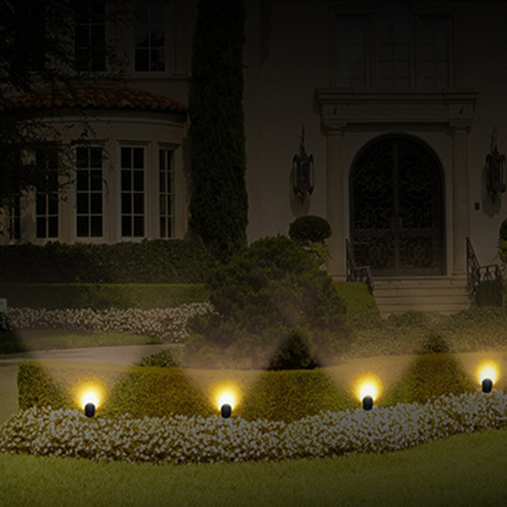 4pcs Set Outdoor Garden Landscape Light 220V 240V Super bright LED Lawn Lamp COB Waterproof Spike Lights Path Yard Spotlight