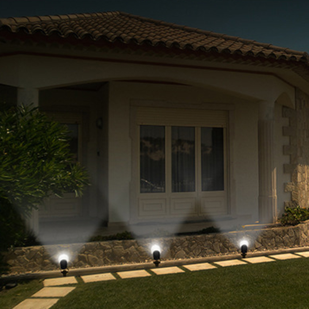 4pcs Set Outdoor Garden Landscape Light 220V 240V Super bright LED Lawn Lamp COB Waterproof Spike Lights Path Yard Spotlight