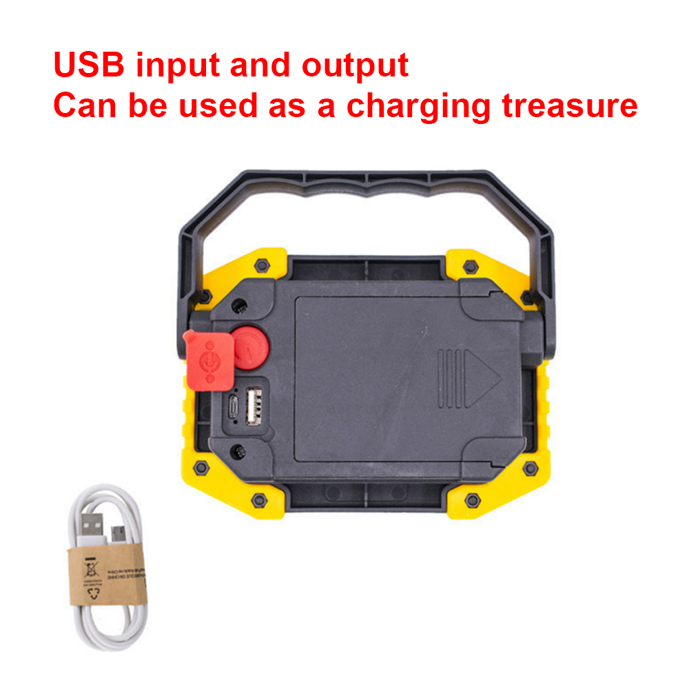 30W LED Spotlight floodlight COB Portable USB Rechargeable Outdoor Led Focus Waterproof IP65 Spot light 3 Mode LED Work Light