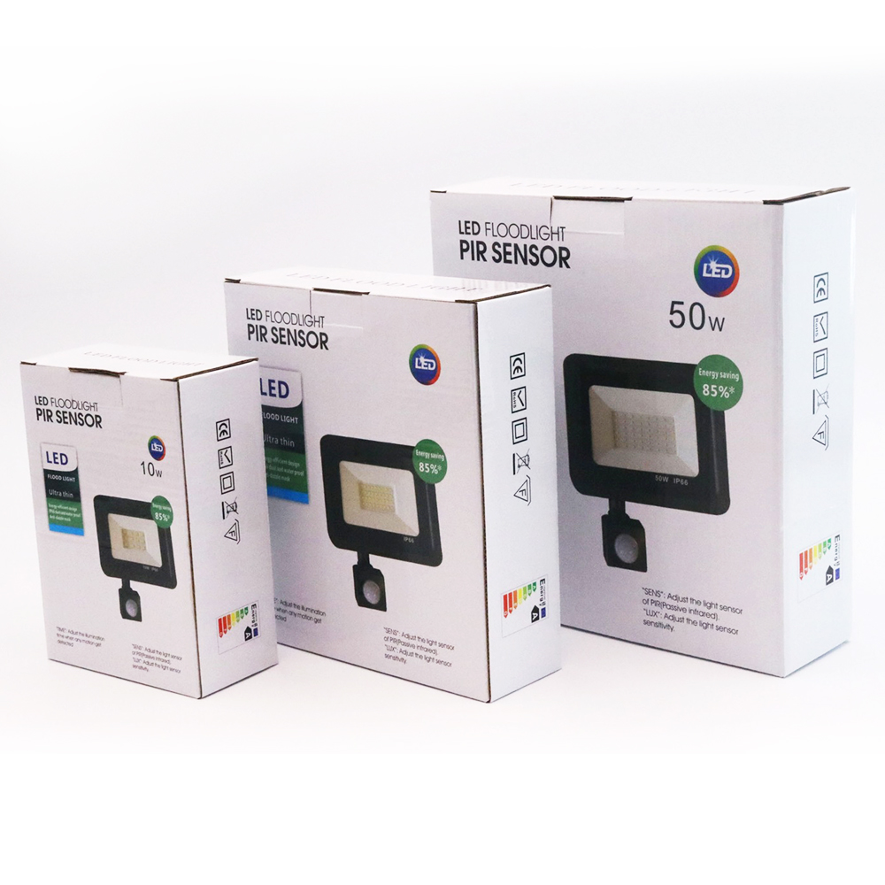 6000K LED Floodlight 220V 240V PIR Motion Sensor Outdoor LED Spotlight 10W 20W 30W 50W 100W Led Reflector Home Garden Lighting