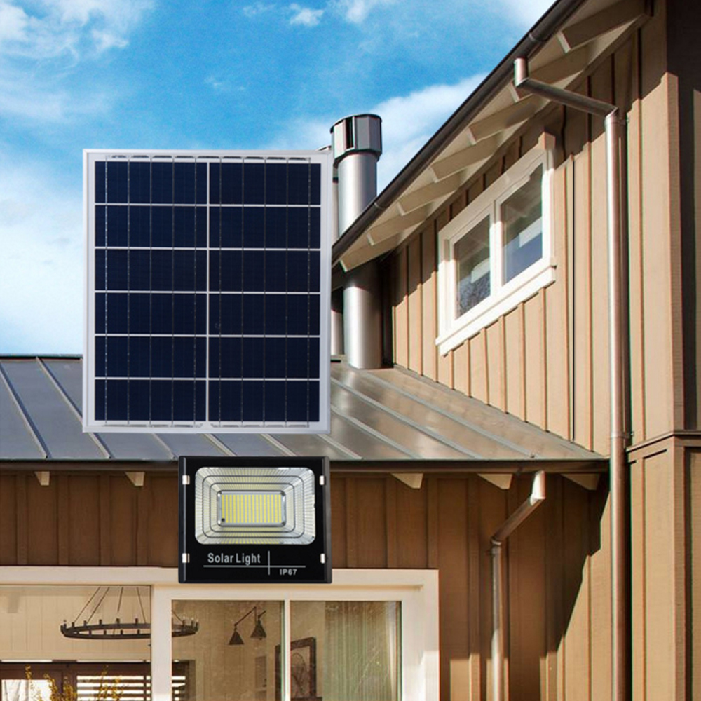 Solar LED Flood light Waterproof Outdoor Lighting 10W 25W 45W 120W Foco Led Spotlight Aluminum Solar Street Lights for Garden