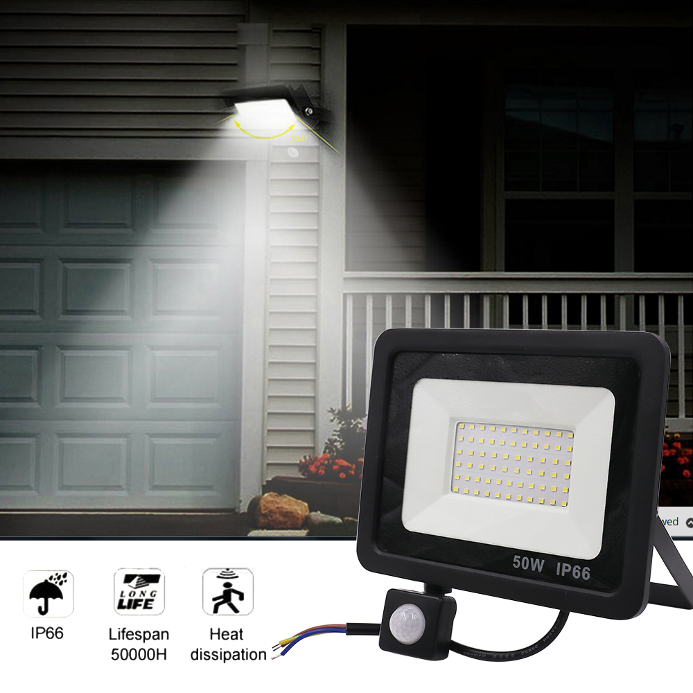 LED Flood Light AC175-265V High Brightness IP66 Waterproof Outdoor Lighting 10W 20W 30W 50W LED Spotlight Wall Floodlights