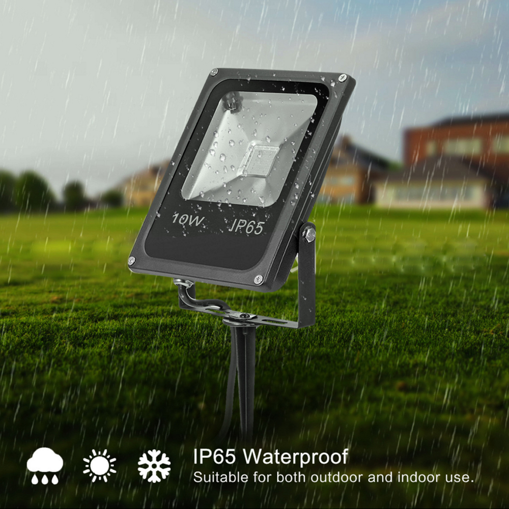 Led Spotlight Outdoor Waterproof RGB Flood Light 10W 20W AC 85-245V Reflector Projector Lamp With RGB Remote Controller EU/UK/US