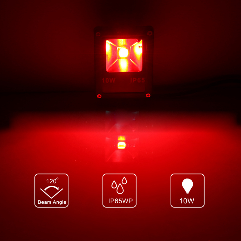 Led Spotlight Outdoor Waterproof RGB Flood Light 10W 20W AC 85-245V Reflector Projector Lamp With RGB Remote Controller EU/UK/US