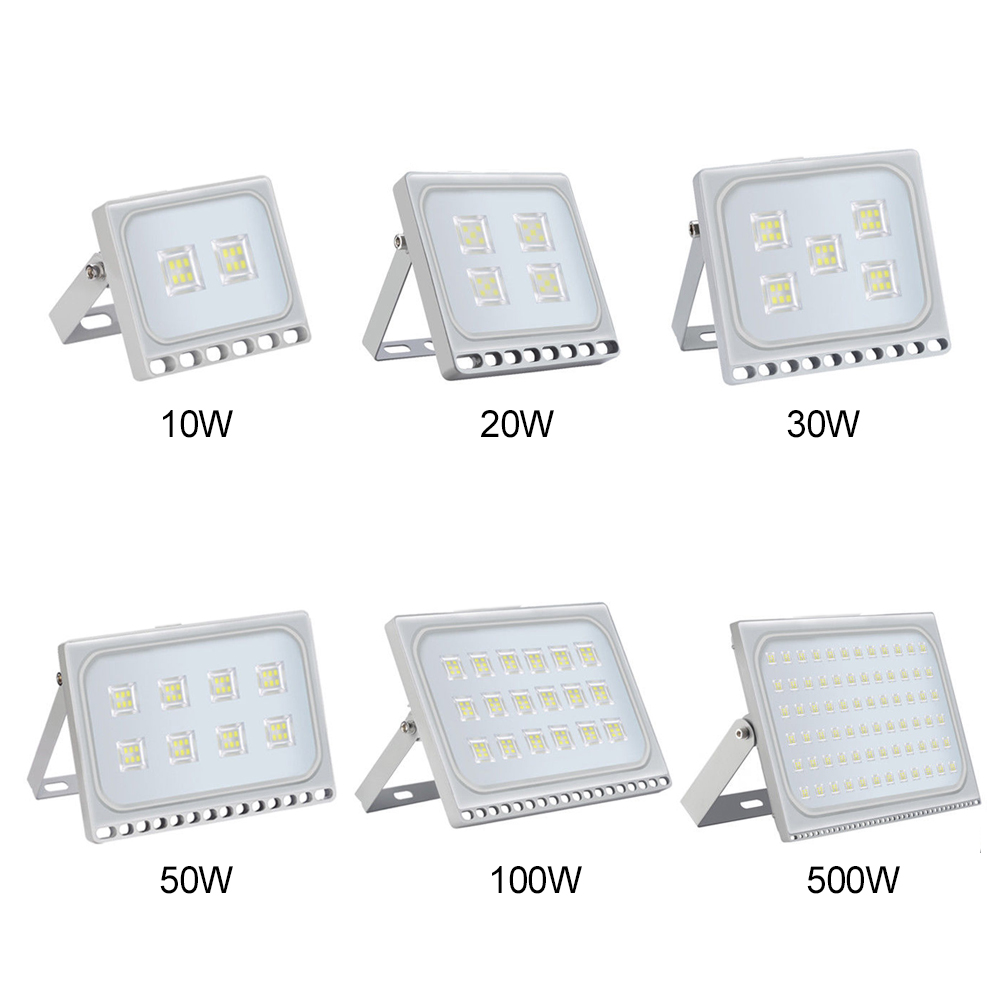 10W 20W 30W 50W 100W 150W 200W 300W 500W AC220V Ultrathin LED FloodLight IP65 LED Spotlight Refletor Outdoor Lighting Wall Lamp