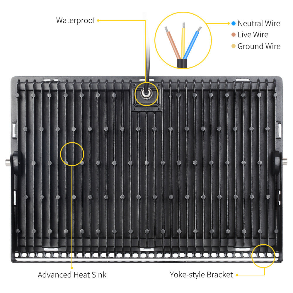 10W 20W 30W 50W 100W 150W 200W 300W 500W AC220V Ultrathin LED FloodLight IP65 LED Spotlight Refletor Outdoor Lighting Wall Lamp
