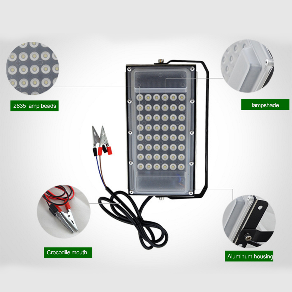 DC 12V LED iodine tungsten lamp 50W outdoor engineering waterproof led projection lamp LED Spotlights Landscape Lighting