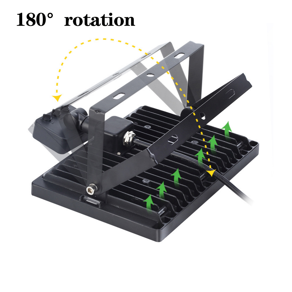 LED Flood Light 10W 30W 50W 100W 150W 500W PIR Motion Sensor Led Spotlight 220V Waterproof Led Refletor for Garden Wall Lamp