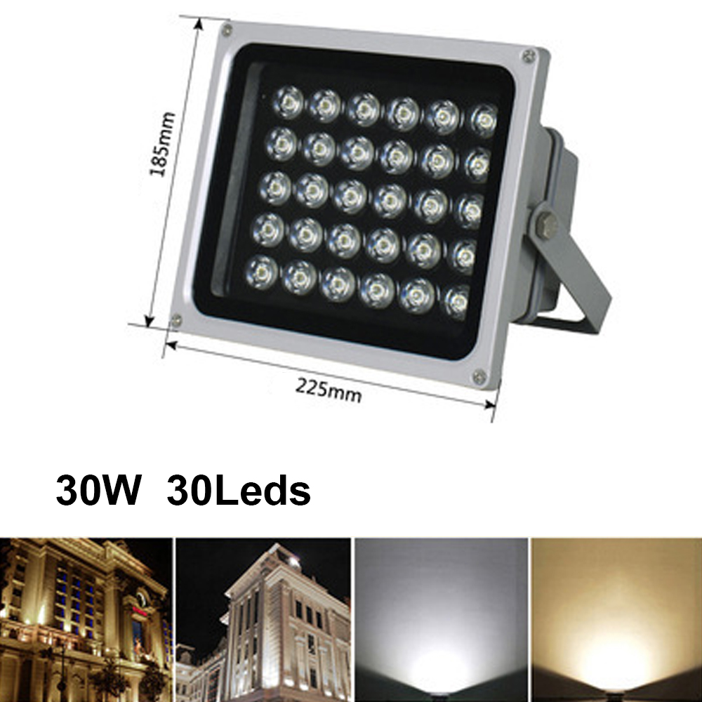 LED RGB Floodlight 20W 30W 50W 100W In Ground Lamp AC 110V 220V IP65 Waterproof Reflector Led Spotlight Outdoor RGB Flood Light