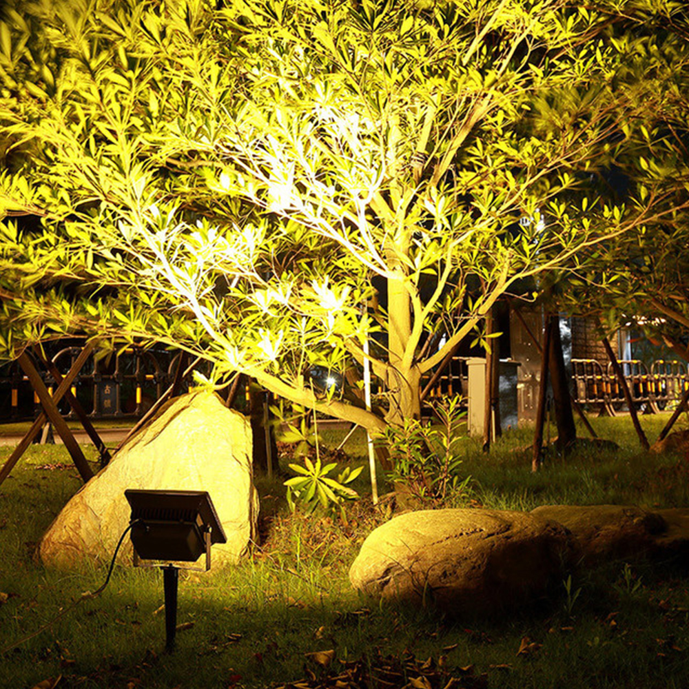 LED RGB Floodlight 20W 30W 50W 100W In Ground Lamp AC 110V 220V IP65 Waterproof Reflector Led Spotlight Outdoor RGB Flood Light