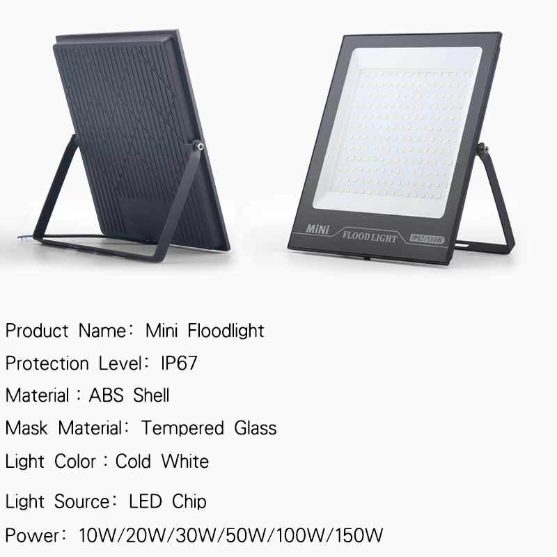 LED Floodlight Ultra-thin Waterproof IP65 MINI Outdoor Lighting 10W 20W 30W 50W 100W 150W Garden Spotlight Flood light