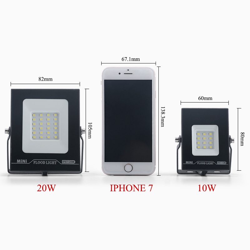 LED Floodlight Ultra-thin Waterproof IP65 MINI Outdoor Lighting 10W 20W 30W 50W 100W 150W Garden Spotlight Flood light