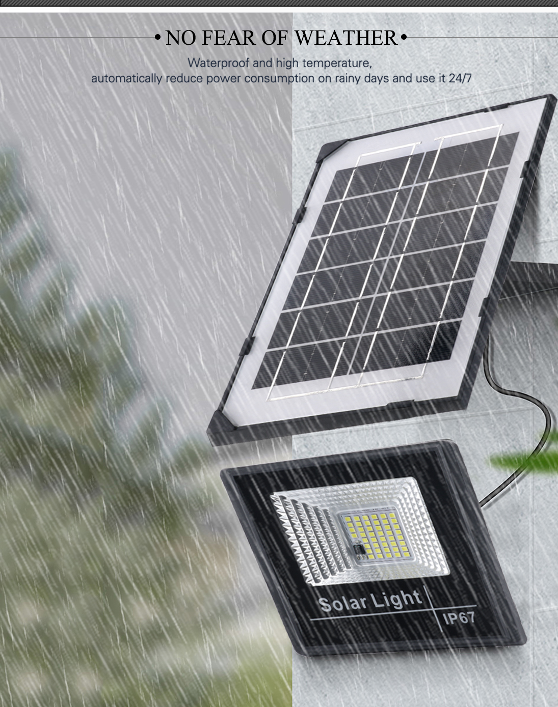 LED Solar Floodlight Outdoor Lighting Remote Control Waterproof For Garden Street Landscape Spotlight Wall Solar Powered Flood L