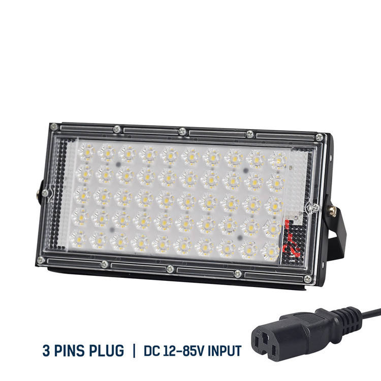 50W LED flood light DC 12V-85V outdoor travel searchlight spotlight IP65 waterproof projector street light landscape lighting