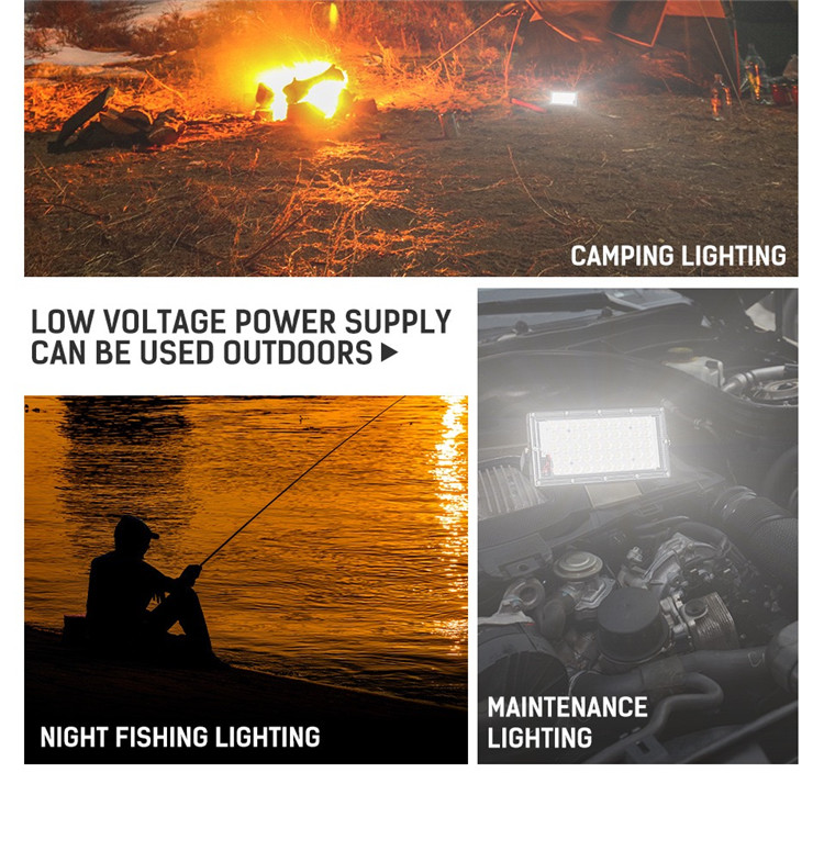 100W LED flood light DC 12V outdoor travel searchlight spotlight IP65 waterproof projector street light landscape lighting