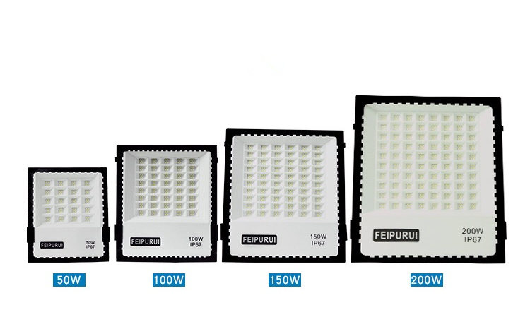 LED 50W 100W 150W 200W flood light AC 85-265V waterproof IP67 spotlight outdoor lighting garden wall hanging street light