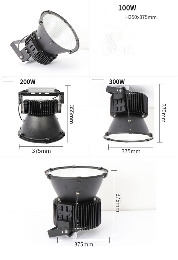 High power Floodlight 100W/200W/300W/400W/ AC 100V/ 220V waterproof LED spotlight outdoor construction engineering lighthouse